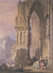 Porche de la cathédrale de Ratisbonne